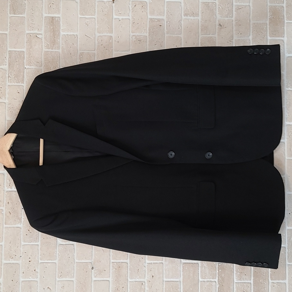 Le Chateau Man's Graduation Party Slim Fit Black Suit Jacket (Sz 38)